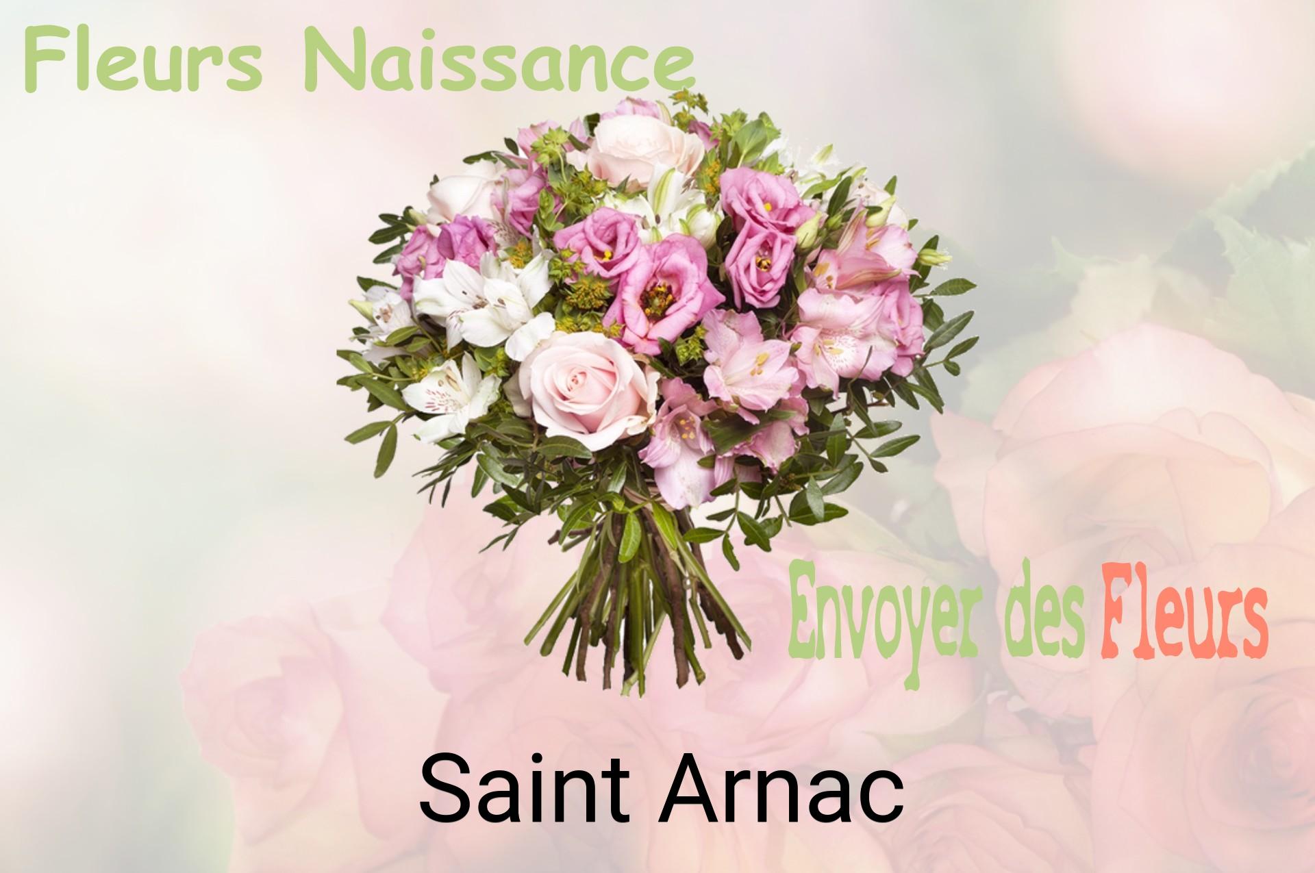 Bouquet de fleurs de naissance livré à Saint-Arnac